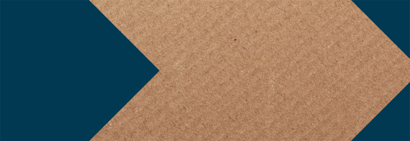 Packaging material banner